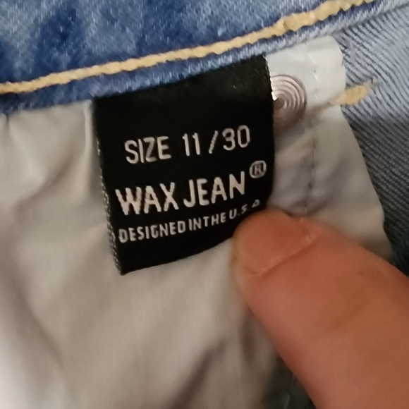 Wax Stretchy Denim Jeans Butt I Love You! - Picture 5 of 7